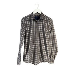 Indigo Nation plaid button down shirt - L